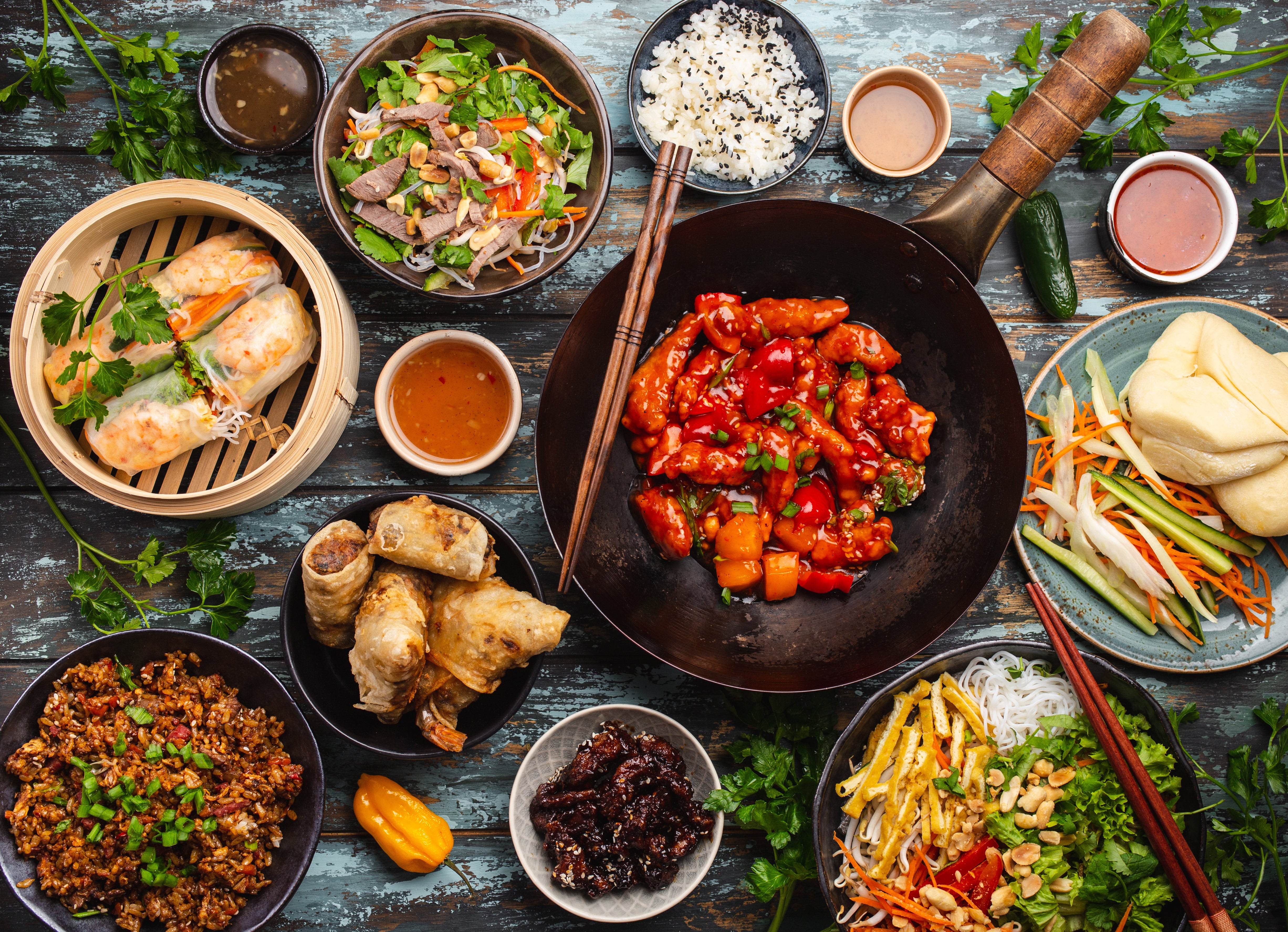Asiatisk Street food Buffet